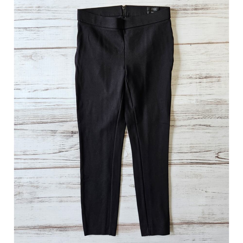 J. Crew Pixie Pant in Stretch Ponte sz Small Black Cropped